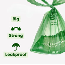 Load image into Gallery viewer, Beco 315 Dog X Large Unscented Poop Bags Rolls with Handles - Green Coco