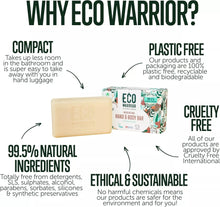 Load image into Gallery viewer, Eco Warrior Hand & Body Soap Bar - 100 g - Green Coco