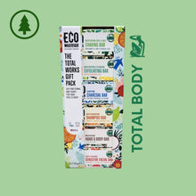 Load image into Gallery viewer, Gift Box - Eco Warrior Face, Hair and Body Total Works Soap Bars - Set of 6 x 100 g - Green Coco
