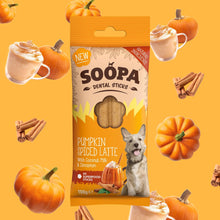 Load image into Gallery viewer, Soopa Dental Sticks - Pumpkin Spiced Latte - Green Coco