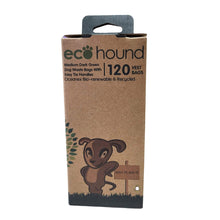Load image into Gallery viewer, 120 Ecohound Dog Poop Bags with Handles - Green Coco

