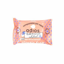 Load image into Gallery viewer, Adios Biodegradable &  Compostable Pet Wipes - Green Coco