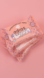Adios Biodegradable &  Compostable Pet Wipes - Green Coco