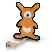Load image into Gallery viewer, Beco Dog Toy with Squeaker-  Recycled Plastic Kangaroo - Green Coco

