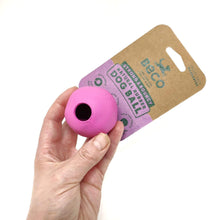 Load image into Gallery viewer, Beco Eco Natural Rubber Dog Bouncy Ball - Small Pink - Green Coco
