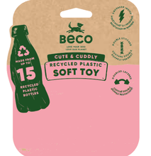 Load image into Gallery viewer, Beco Eco Recycled Dog Soft Toy - Toby The Teddy - Green Coco
