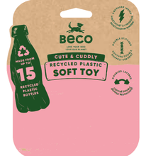 Load image into Gallery viewer, Beco Eco Recycled Dog Soft Toy - Toby The Teddy - Green Coco