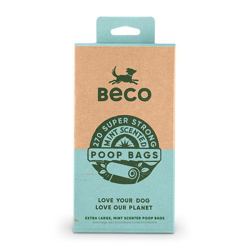 Beco Large Dog Poop Bags - 270 Mint Scented