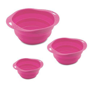 Beco Collapsible Travel Bowl - Pink