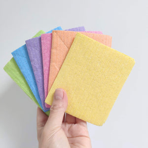 Compostable & Biodegradable Small Sponge Cloth Baby Wipes - Green Coco