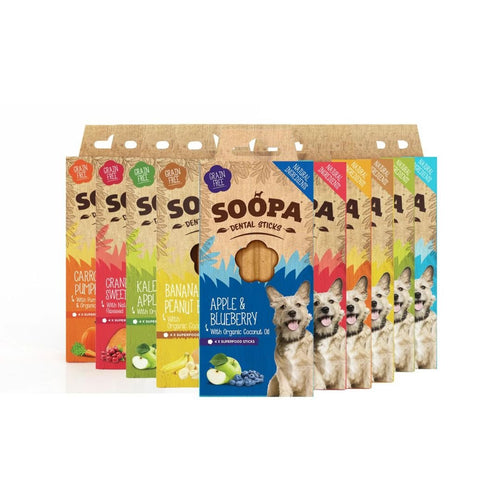 Copy of 10 X - Soopa Dental Sticks Mix Variety Super Bundle - Green Coco