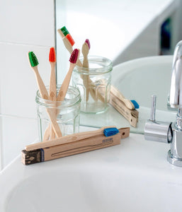 Eco-Friendly Plastic-Free Toothbrush - Medium  Bristles - Green Coco