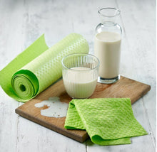 Load image into Gallery viewer, Eco Living Compostable Kitchen Large Sponge Cloths  Roll - Yellow &amp; Green - Green Coco
