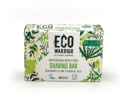 Eco Warrior Boys & Girls Shaving Bar - 100 g - Green Coco