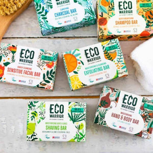 Gift Box - Eco Warrior Face, Hair and Body Total Works Soap Bars - Set of 6 x 100 g - Green Coco