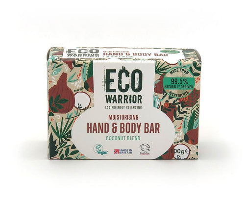 Eco Warrior Hand & Body Soap Bar - 100 g - Green Coco