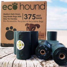 Load image into Gallery viewer, Ecohound Oceanex Bio-Renewable Dog Poop Bags with Handles -375 Medium Bags
