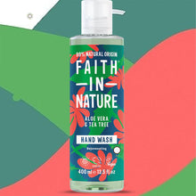 Load image into Gallery viewer, Faint In Nature Aloe Vera and Tea Tree Hand Wash - 400 - Green Coco
