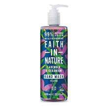 Load image into Gallery viewer, Faith In Nature Lavender & Geranium Hand Wash - 400 ml - Green Coco