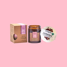 Load image into Gallery viewer, Romance Bath Set - Rose Geranium Candle & Rose Petals Bath Bomb - Green Coco