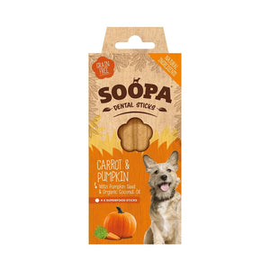 Soopa Dental Sticks - Carrot & Pumpkin - Green Coco