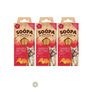Soopa Dental Sticks - Cranberry & Potato - Green Coco