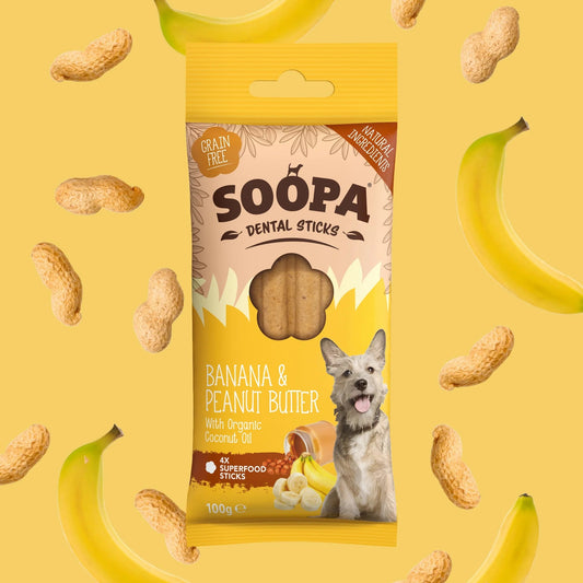 10 X - Soopa Dog Dental Sticks Mix Variety Super Bundle - Green Coco
