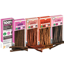 Load image into Gallery viewer, 4 x Jr Pet Products 100% Meat Dog Sticks Treats - Classic Variety Bundle - Green Coco
