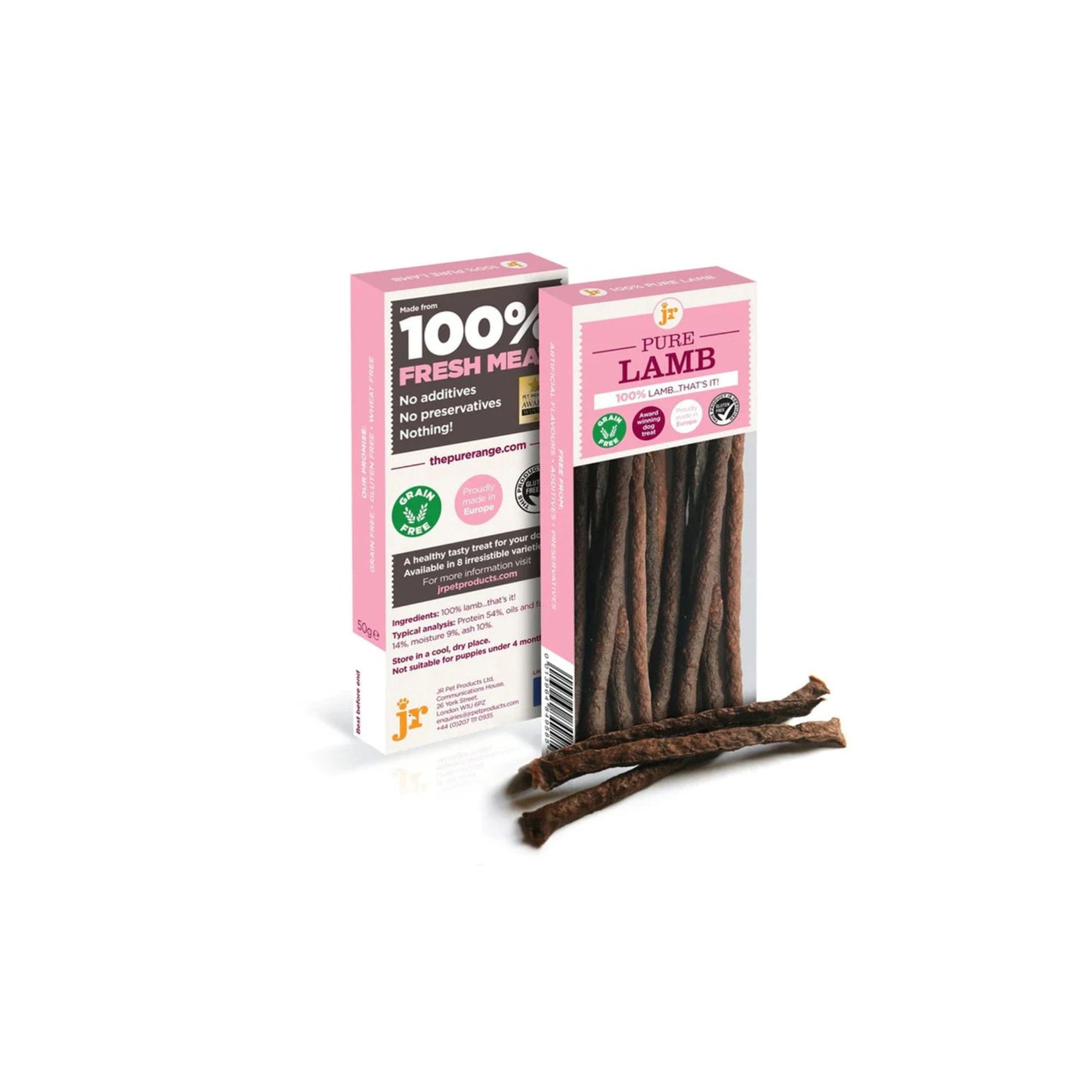 Jr Pet Products 100% Lamb Meat Sticks Dog Hypoallergenic Treats
