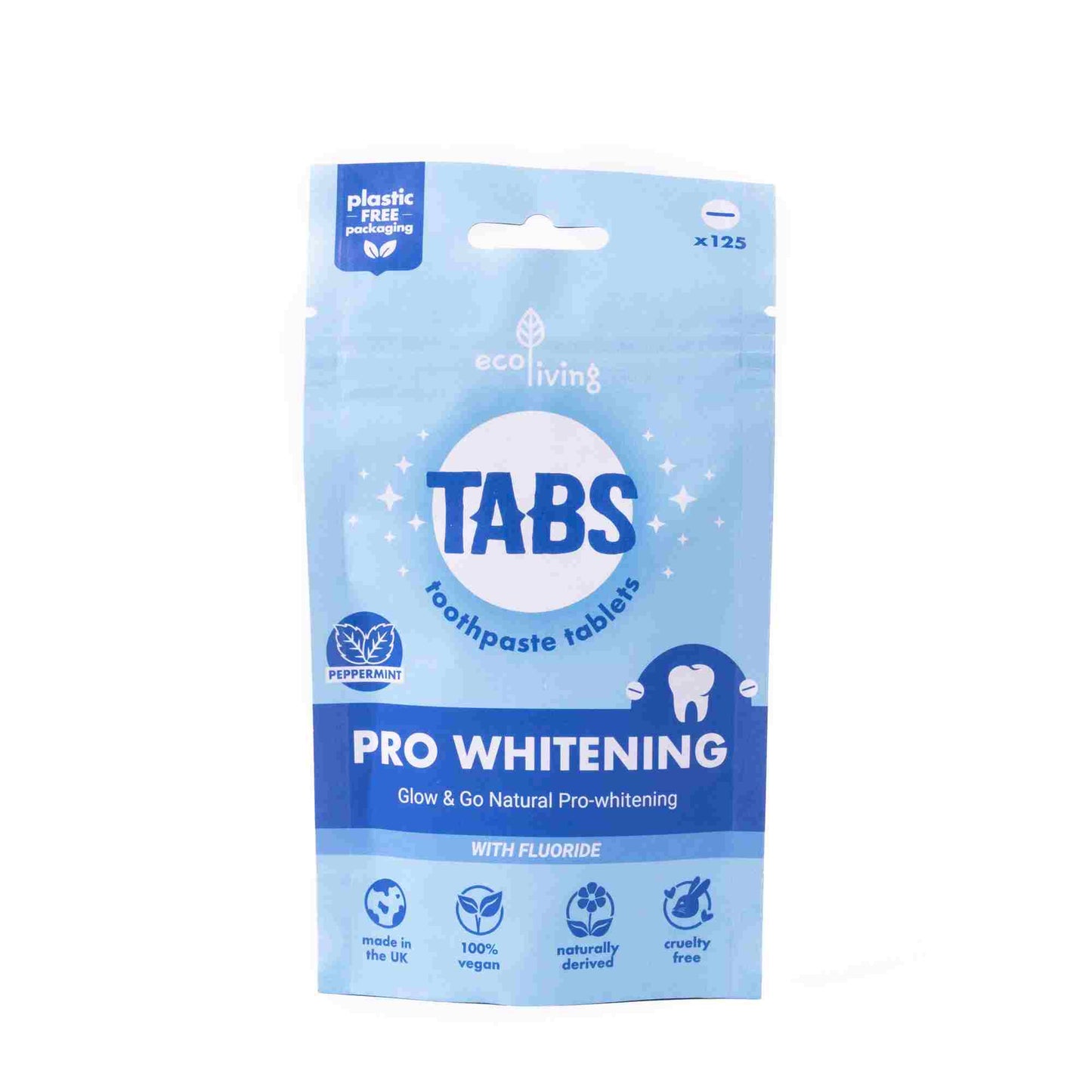 Pro Whitening Toothpaste Tablets with Fluoride x 125 Tabs
