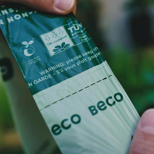 Beco 24 Boxes Mega Deal - Large Biodegradable & Compostable Dog Poop Bags - Green Coco