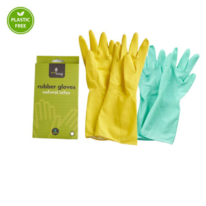 Biodegradable & Compostable Natural Latex Rubber Gloves - Green Coco