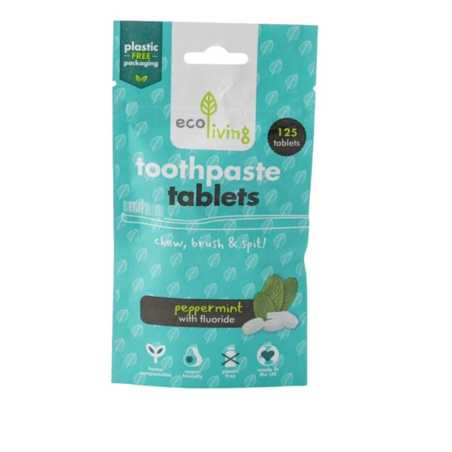 Ecoliving Toothpaste Tablets - Peppermint - Green Coco