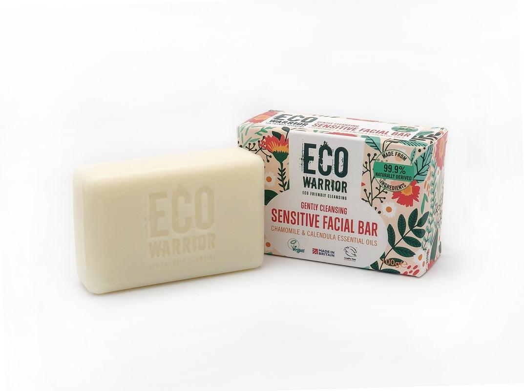 Gift Box - Eco Warrior Face, Hair and Body Total Works Soap Bars - Set of 6 x 100 g - Green Coco