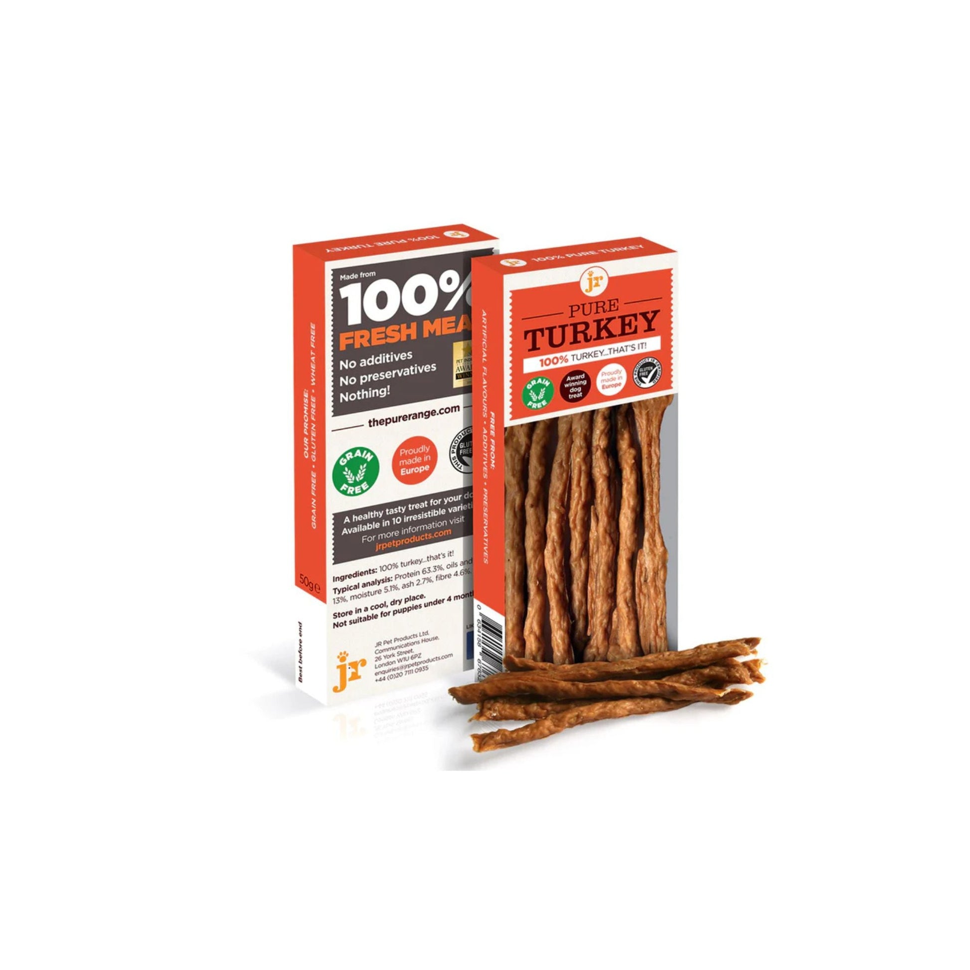 Jr Pet Products 100% Turkey Meat Sticks Dog Hypoallergenic Treats - Green Coco