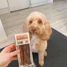 Load image into Gallery viewer, Jr Pet Products 100% Venison Meat Sticks Dog Hypoallergenic Treats - Green Coco
