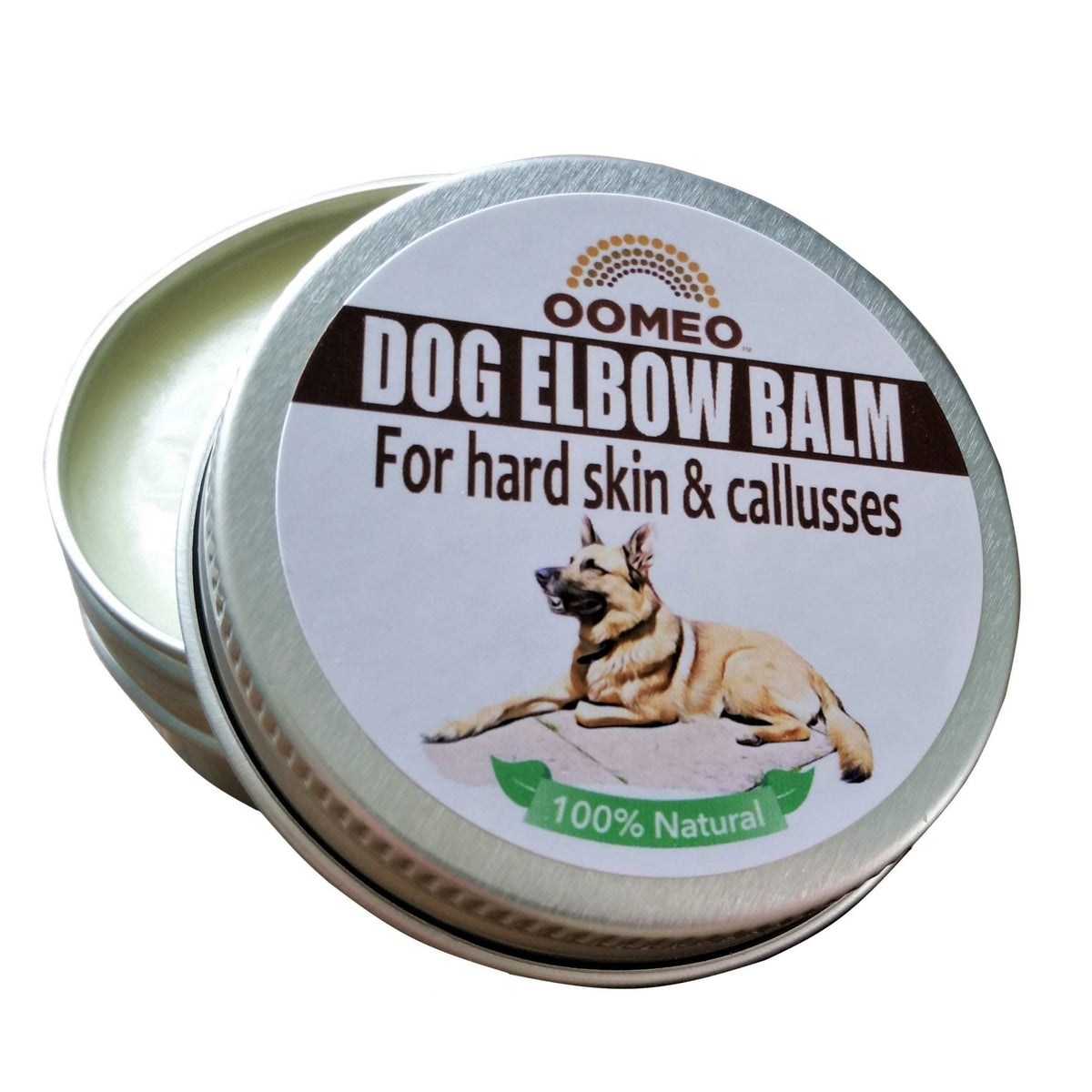 Oomeo 100% Natural Dog Elbow Balm - 30 ml Pot - Green Coco