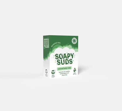 Organic Seaweed Natural Antioxidant Body & Face Soap Bar - 100 g - Green Coco