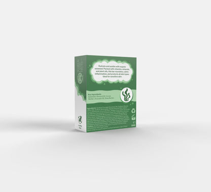Organic Seaweed Natural Antioxidant Body & Face Soap Bar - 100 g - Green Coco