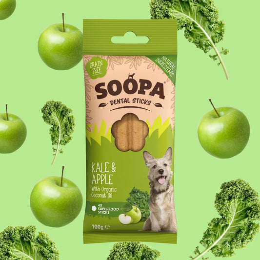 Soopa Dental Sticks - Kale & Apple - Green Coco