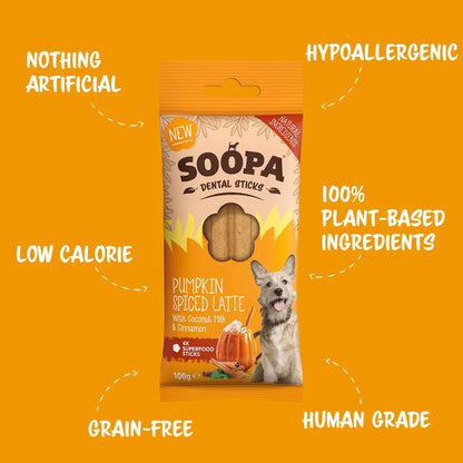 Soopa Dental Sticks - Pumpkin Spiced Latte - Green Coco