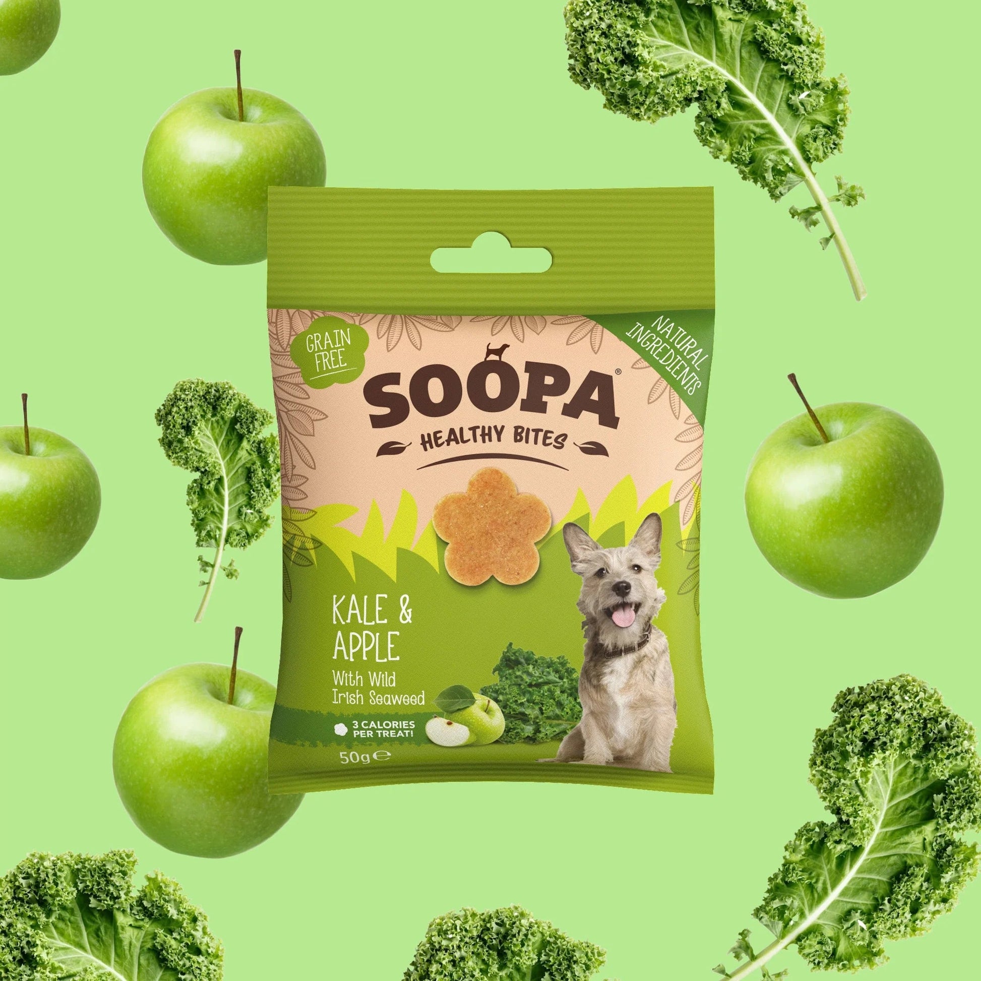 Soopa Healthy Bites - Kale & Apple - Green Coco