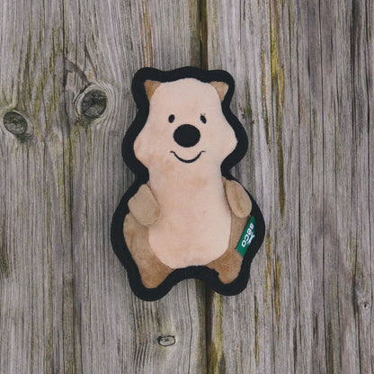 Beco Eco-Friendly Dog Small Toy with Squeaker-  Recycled Plastic Quokka - Green Coco