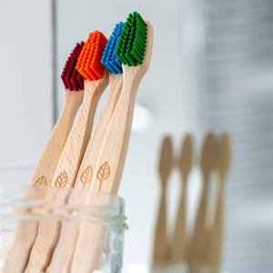 Eco-Friendly Plastic-Free Toothbrush - Medium  Bristles - Green Coco