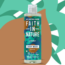 Load image into Gallery viewer, Faith In Nature Coconut Body Wash - 400 ml - Green Coco
