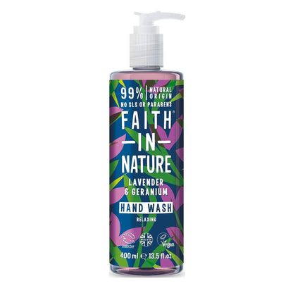 Faith In Nature Lavender & Geranium Hand Wash - 400 ml - Green Coco