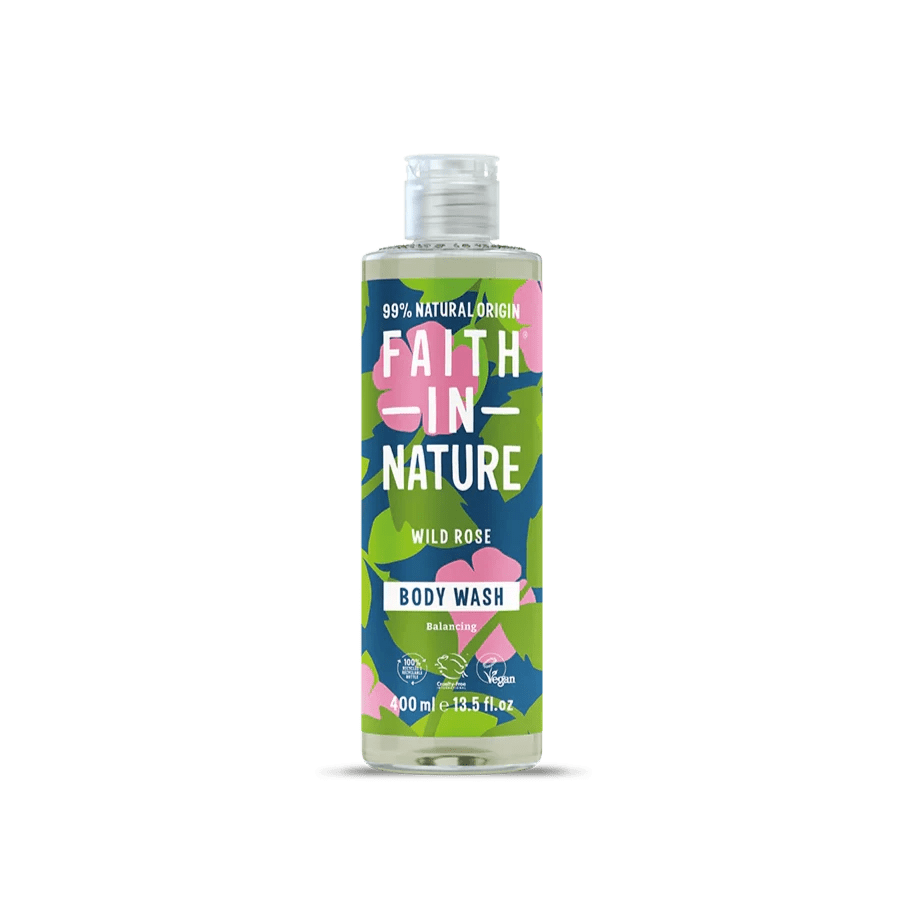 Faith In Nature Wild Rose Body Wash - 400 ml - Green Coco