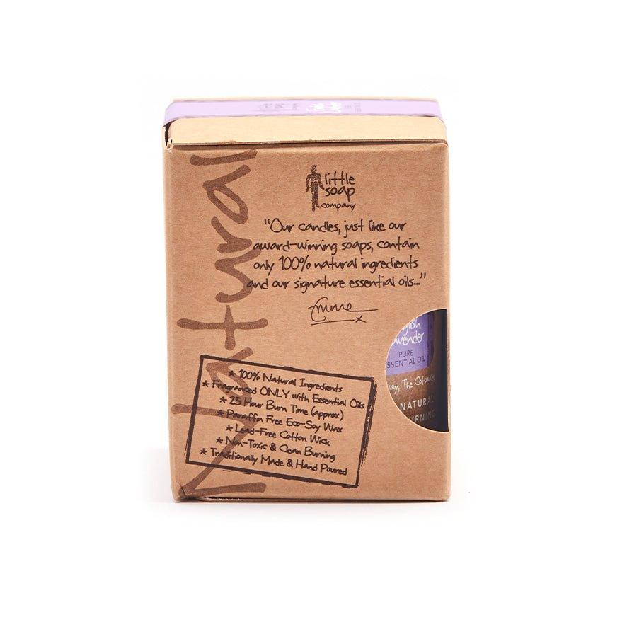 Little Soap Company Artisan Hand Poured Candle - English Lavender Scent - Green Coco
