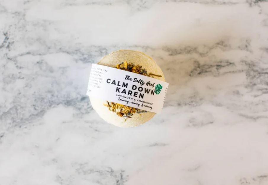 Natural Salt Bath Bombs - 3 Bombs Set - Green Coco